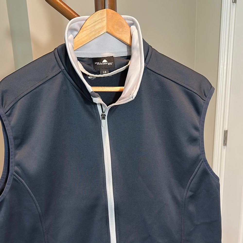 LG Gray and White Performance Vest